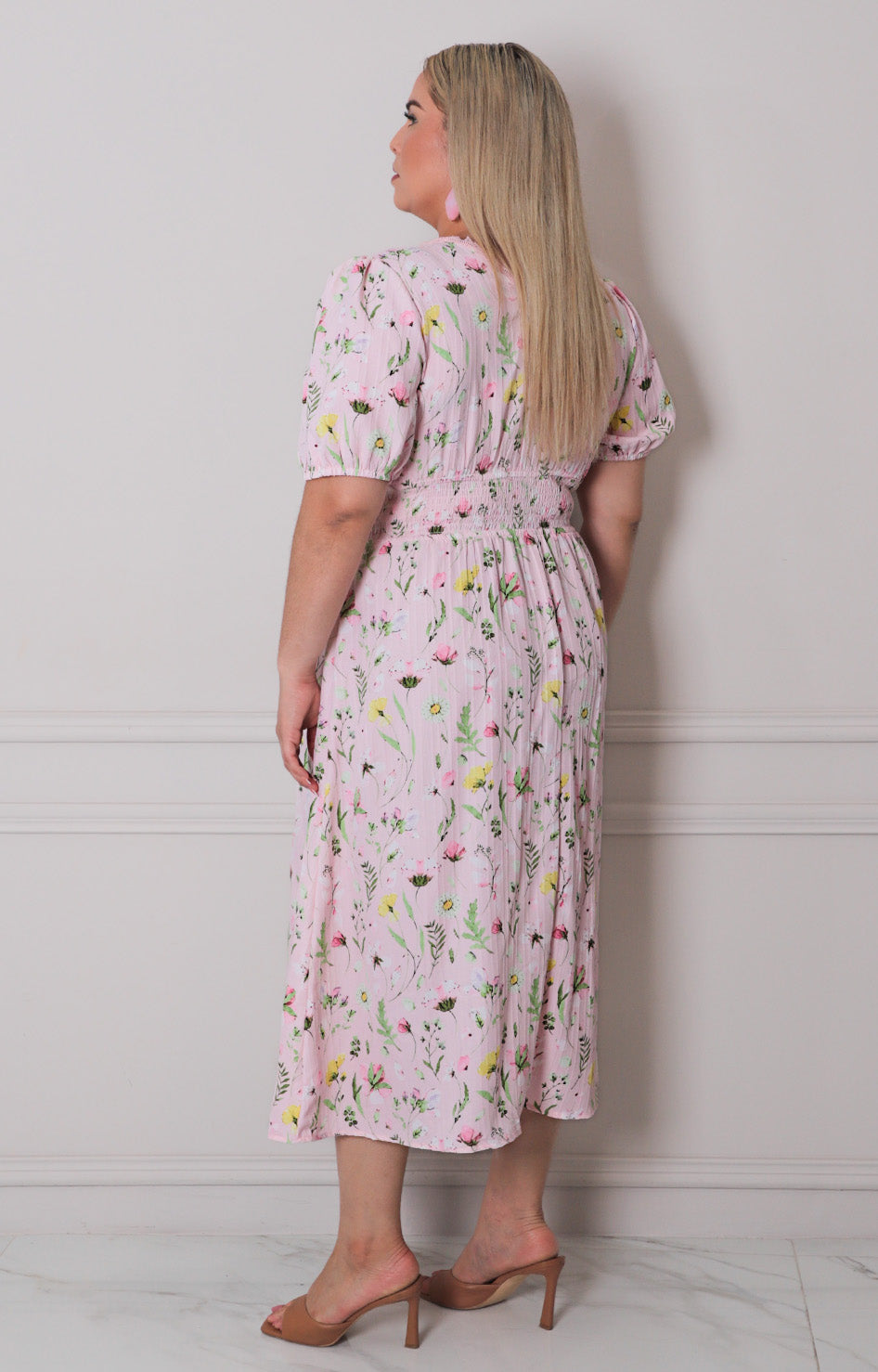 Vestido estampado floral - VESTIDO LARGO CURVY Boutiquemirel 