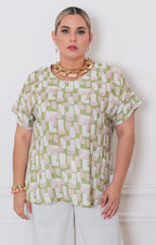 Blusa estampada - BLUSAS CURVY Boutiquemirel 