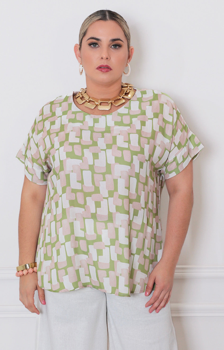 Blusa estampada - BLUSAS CURVY Boutiquemirel 