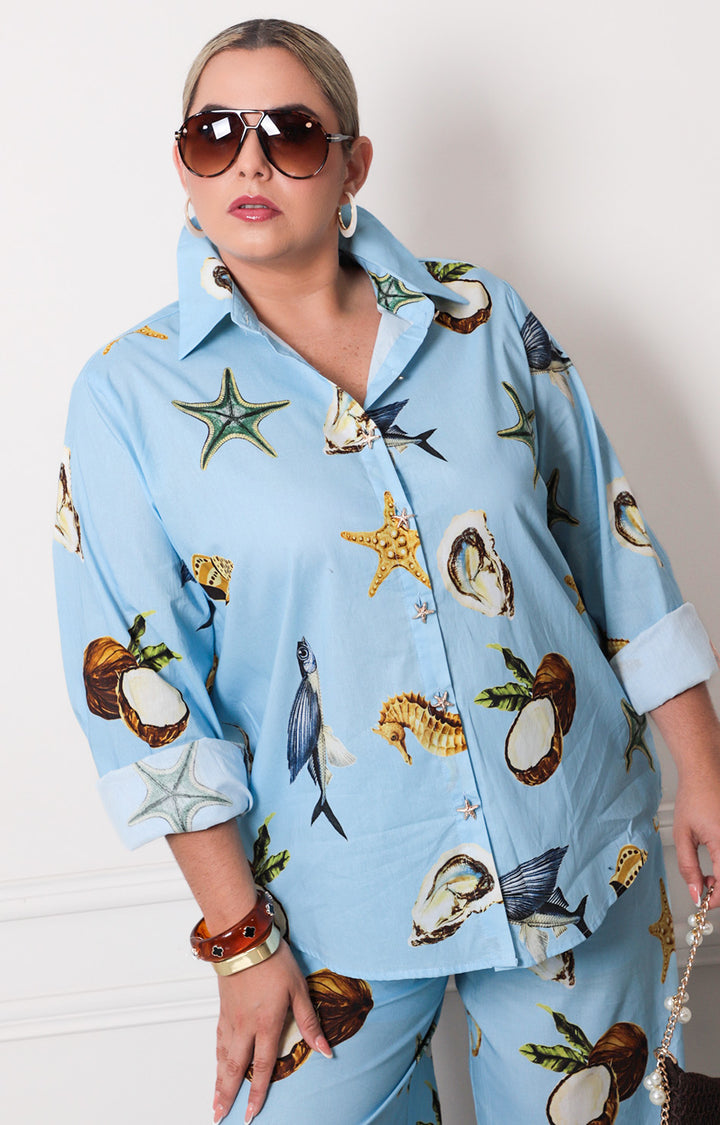 Conjunto con estampado tropical - CONJUNTO CURVY Boutiquemirel 