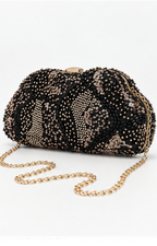 Bolso clutch de fiesta con brillos
