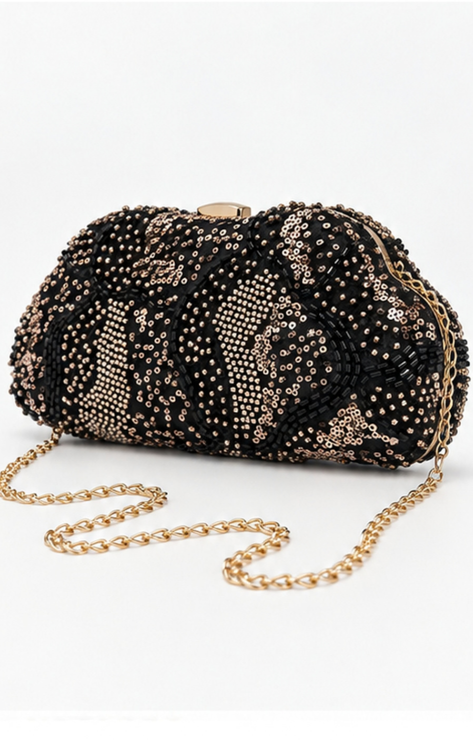 Bolso clutch de fiesta con brillos