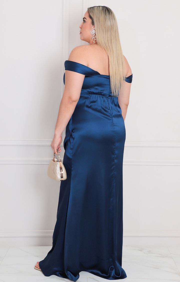 Vestido de tirantes con fruncido - VESTIDO LARGO CURVY Boutiquemirel 