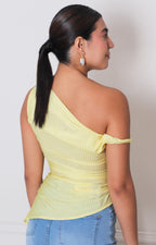 Blusa asimètrica amarillo - BLUSAS REGULAR Boutiquemirel 