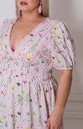 Vestido estampado floral - VESTIDO LARGO CURVY Boutiquemirel 