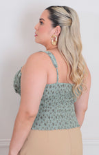 Blusa de tirantes estampada