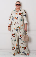Conjunto con estampado tropical - CONJUNTO CURVY Boutiquemirel 
