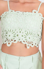Conjunto verde de guipiur