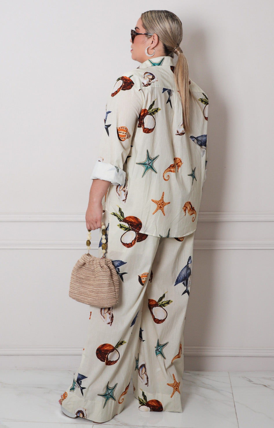 Conjunto con estampado tropical - CONJUNTO CURVY Boutiquemirel 