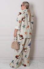 Conjunto con estampado tropical - CONJUNTO CURVY Boutiquemirel 