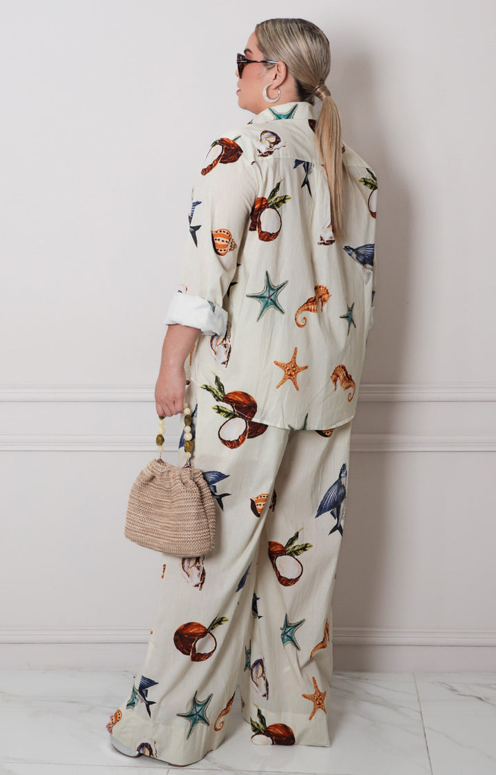 Conjunto con estampado tropical - CONJUNTO CURVY Boutiquemirel 