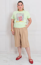 Blusa estampada con brillos