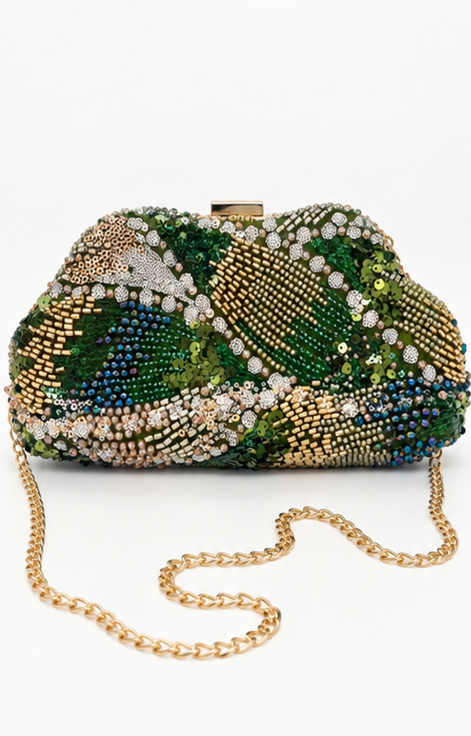 Bolso clutch de fiesta con brillos