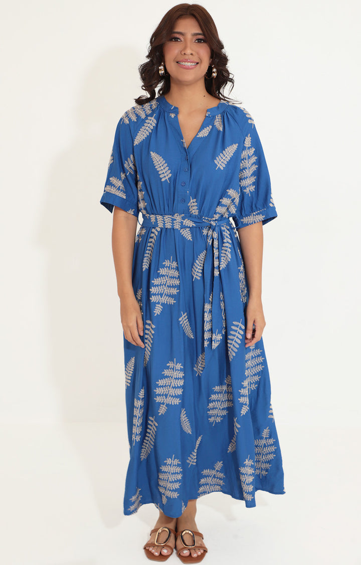 Vestido azul estampado - VESTIDO XL Boutiquemirel 