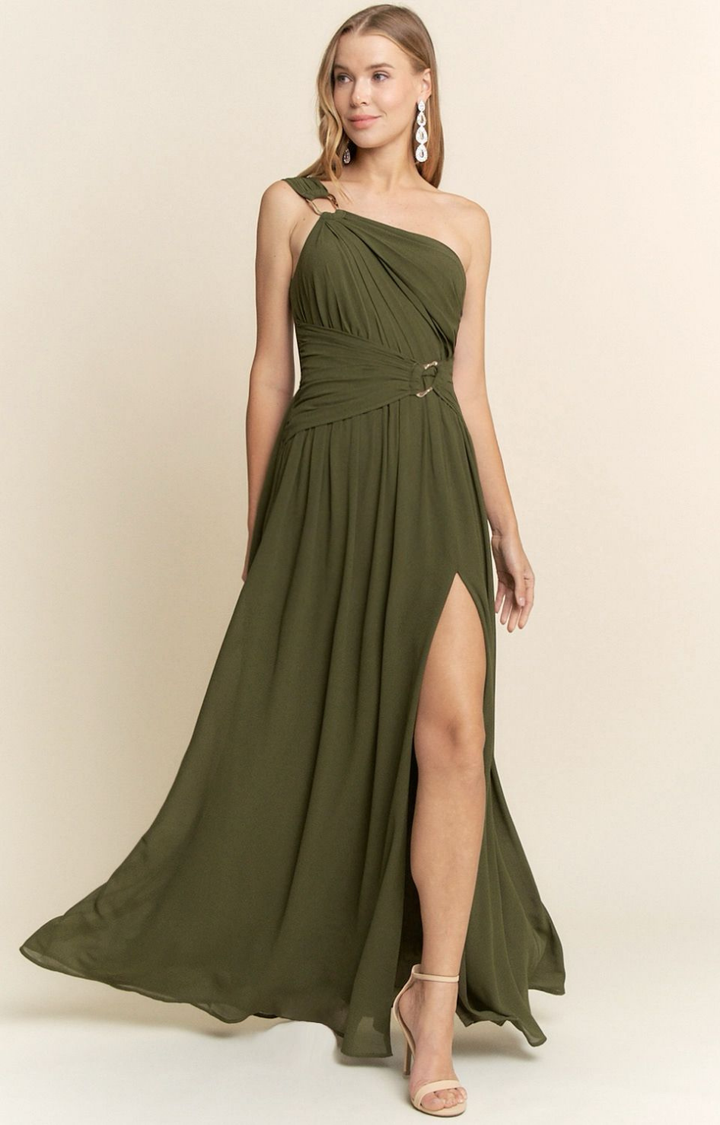 Vestido verde militar