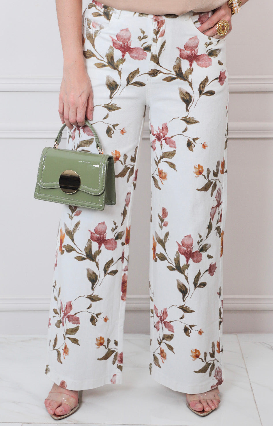 P*4-26*SPACE*4522*BLANCO ESTAMPADO - PANTALON REGULAR Boutiquemirel 