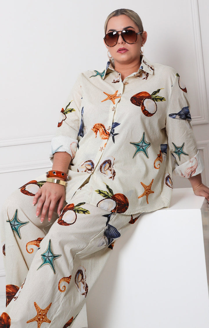 Conjunto con estampado tropical - CONJUNTO CURVY Boutiquemirel 