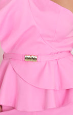 Conjunto rosa asimétrico