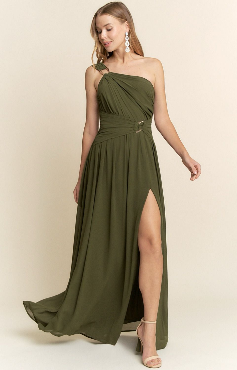 Vestido verde militar