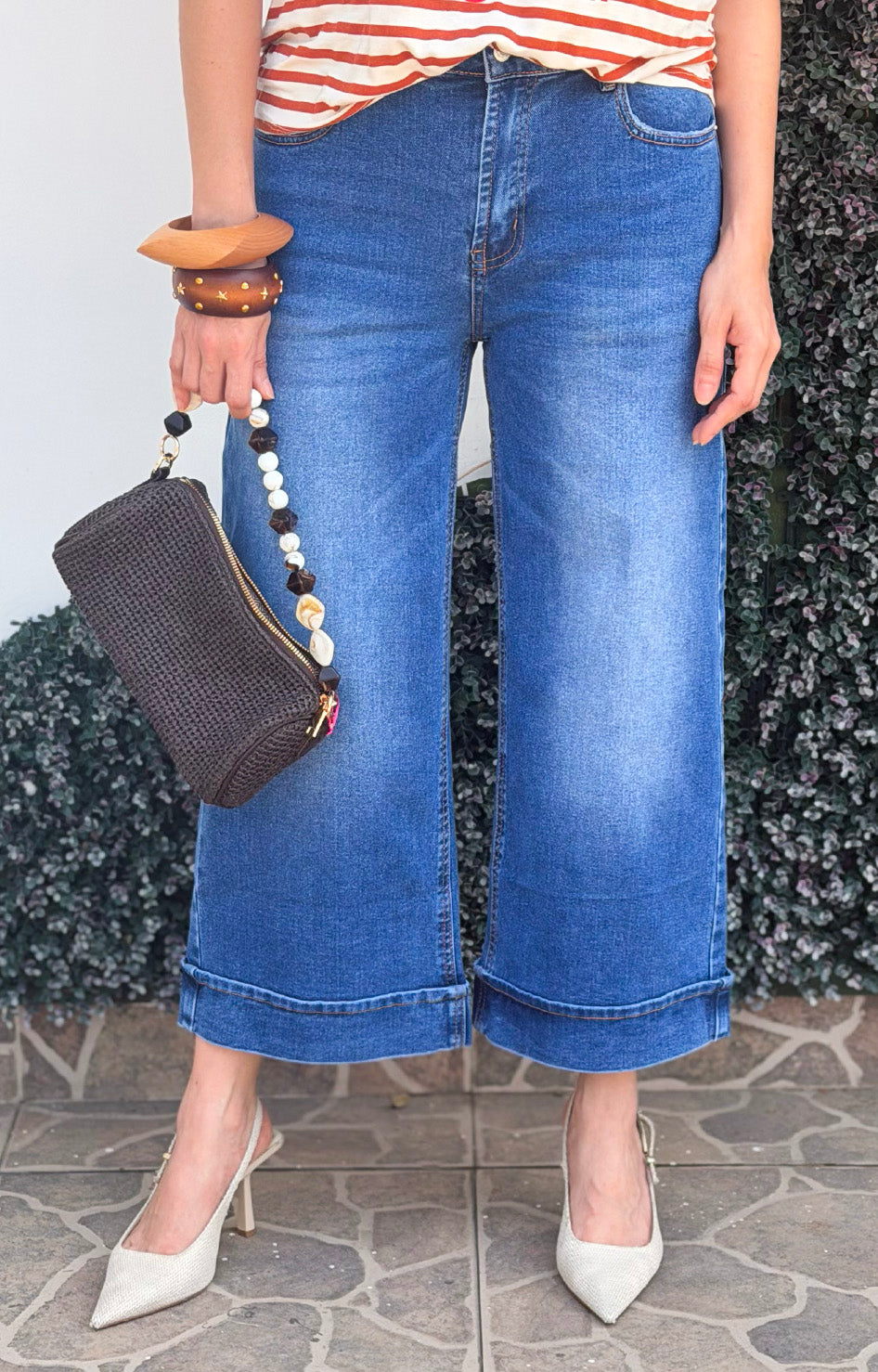 Pantalón de mezclilla con dobladillo - PANTALON MEZCLILLA REGULAR Boutiquemirel 