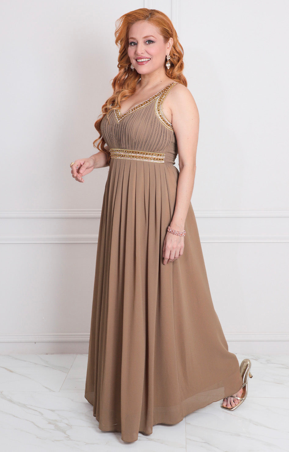 Vestido de tirantes con brillos - VESTIDO LARGO REGULAR Boutiquemirel 
