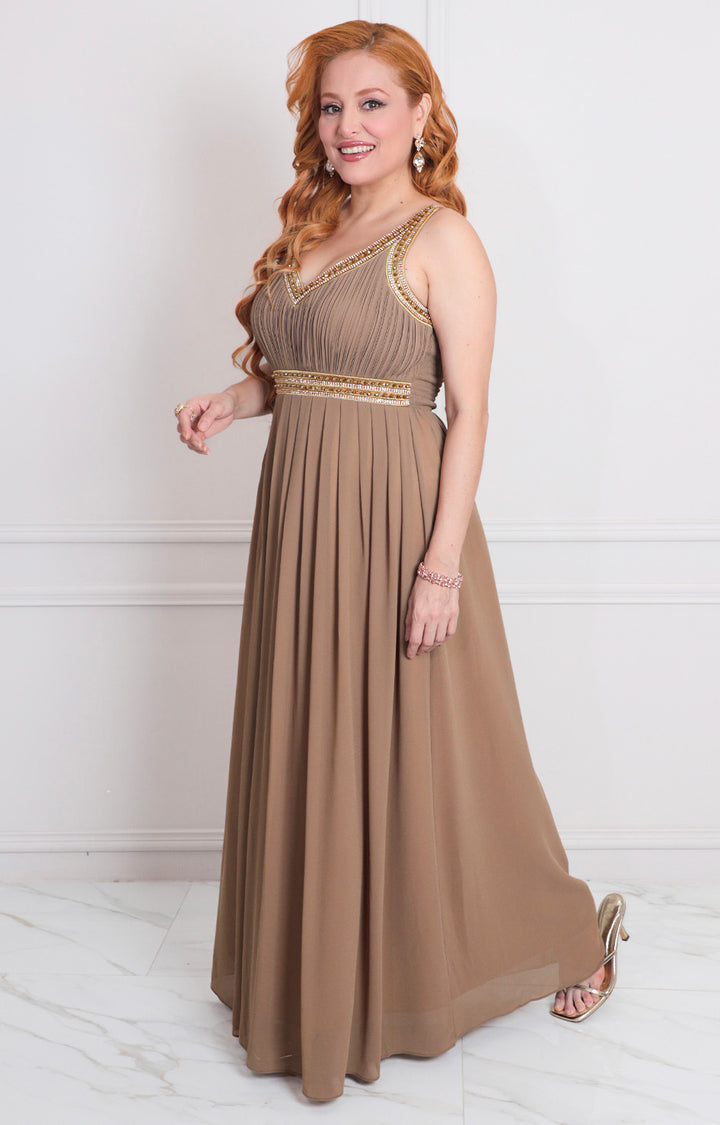 Vestido de tirantes con brillos - VESTIDO LARGO REGULAR Boutiquemirel 