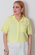Blusa lisa con brillo - BLUSAS REGULAR Boutiquemirel 
