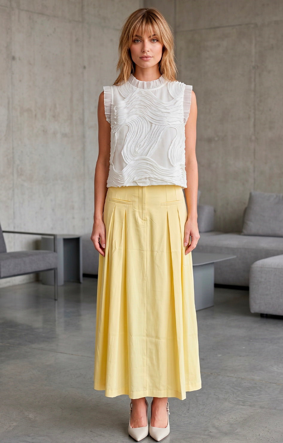 Blusa plisada texturizada - BLUSAS REGULAR Boutiquemirel 