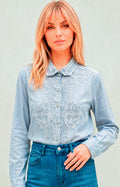 Blusa con encaje - BLUSAS REGULAR Boutiquemirel 