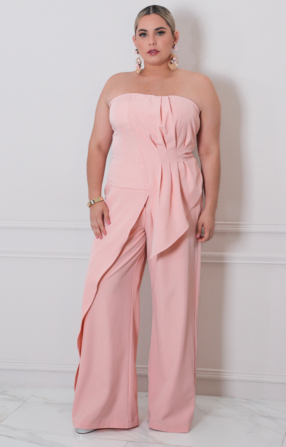 Conjunto strapless con pantalòn - CONJUNTO CURVY Boutiquemirel 