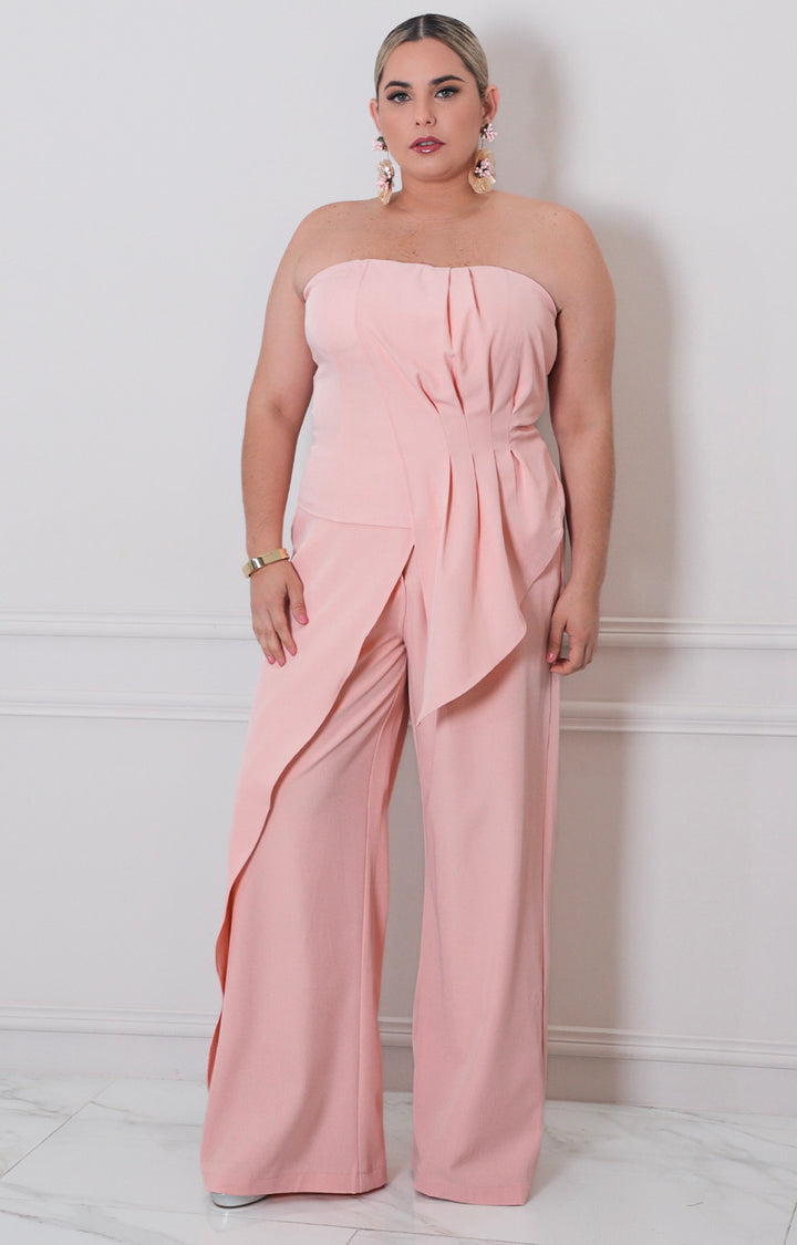 Conjunto strapless con pantalòn - CONJUNTO CURVY Boutiquemirel 