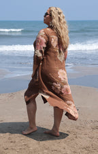 V*3-26*MEO  MELI*NV-1579*CAFE - VESTIDO LARGO CURVY Boutiquemirel 