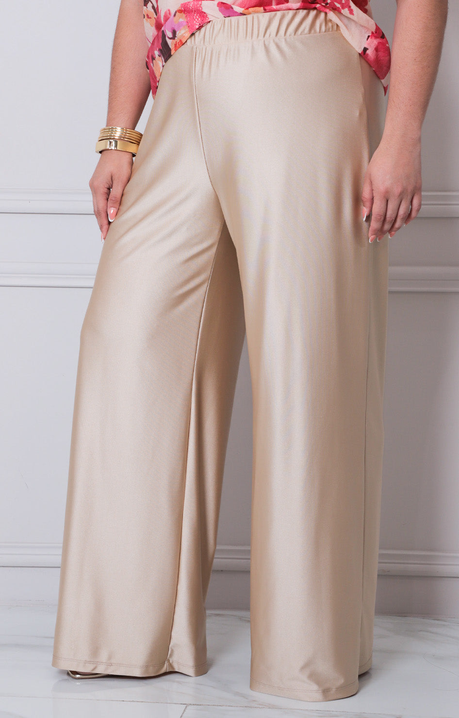Pantalón satinado - PANTALON CURVY Boutiquemirel 