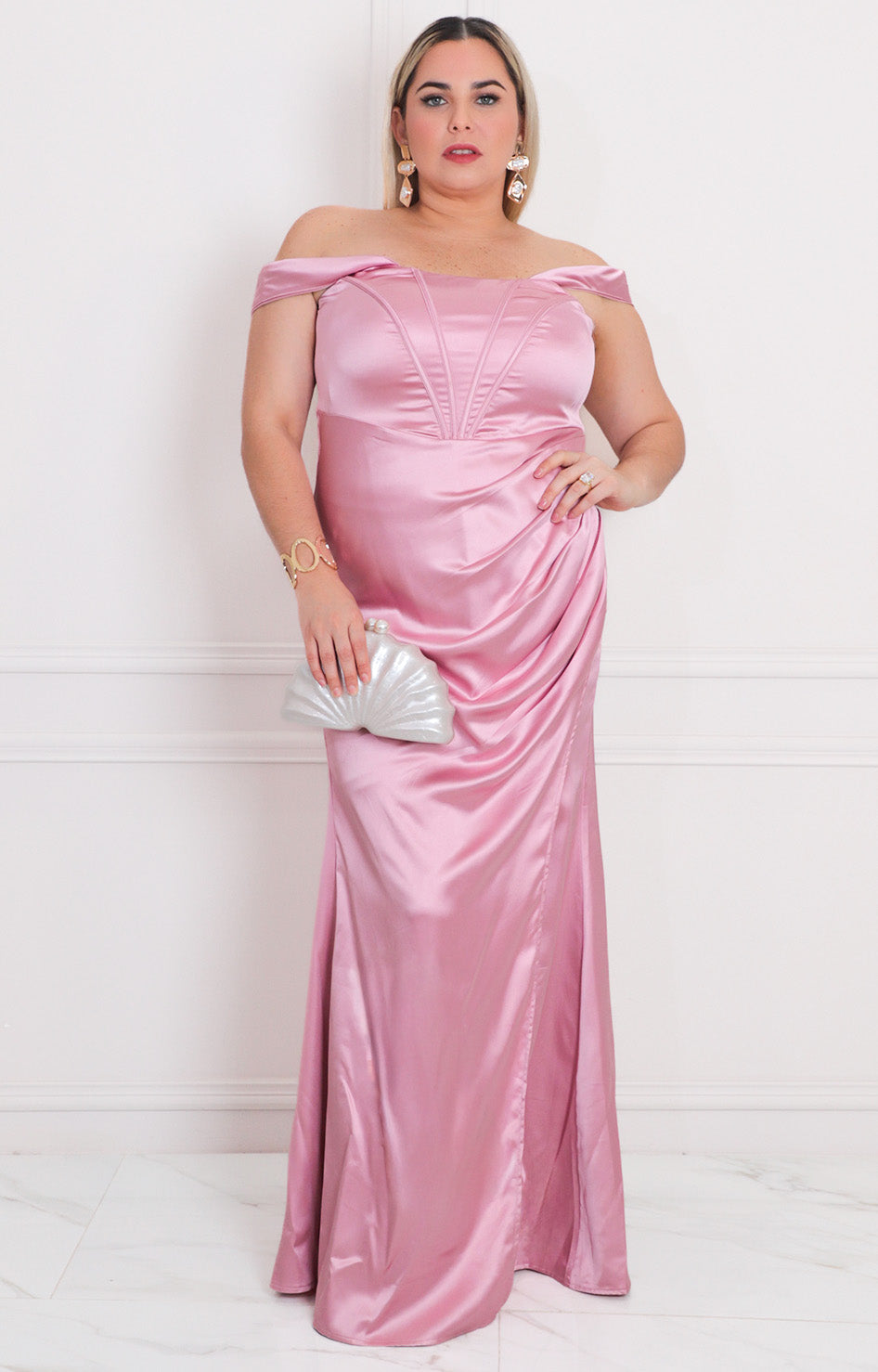 Vestido de tirantes con fruncido - VESTIDO LARGO CURVY Boutiquemirel 