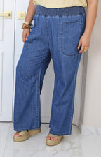 Pantalon de mezclilla recto