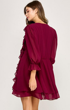 Vestido vino corto - VESTIDO Boutiquemirel 