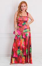 Vestido estampado multicolor - VESTIDO LARGO REGULAR Boutiquemirel 