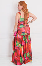 Vestido estampado multicolor - VESTIDO LARGO REGULAR Boutiquemirel 