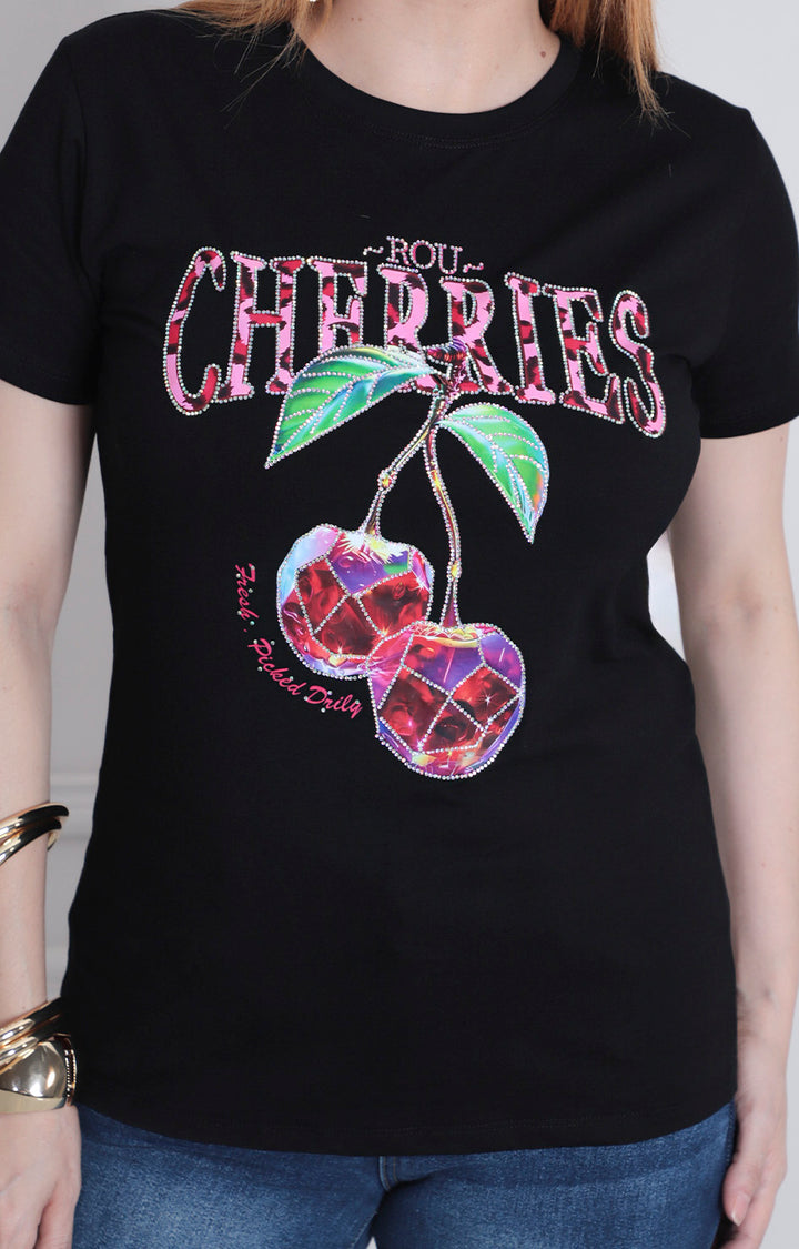 Blusa estampada cherry - BLUSAS REGULAR Boutiquemirel 