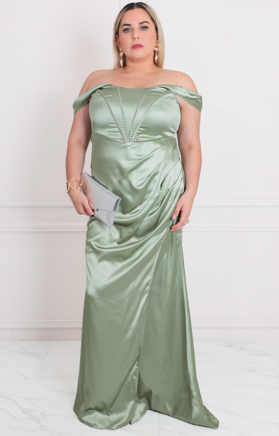 Vestido de tirantes con fruncido - VESTIDO LARGO CURVY Boutiquemirel 
