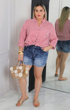 Blusa camisera con textura