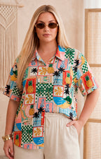 Blusa multicolor estampada - BLUSAS CURVY Boutiquemirel 