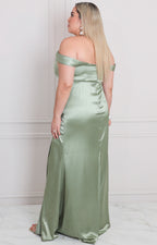 Vestido de tirantes con fruncido - VESTIDO LARGO CURVY Boutiquemirel 