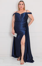 Vestido largo de tirantes - VESTIDO LARGO CURVY Boutiquemirel 