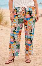Pantalón multicolor estampado - PANTALON CURVY Boutiquemirel 