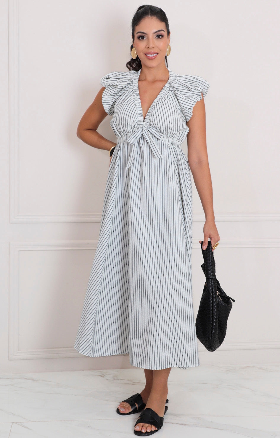 Vestido blanco estampado