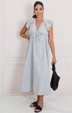 Vestido blanco estampado