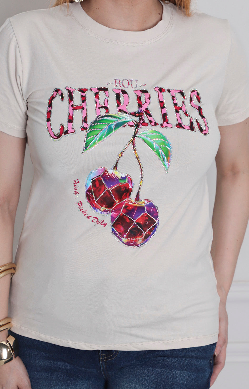 Blusa estampada cherry - BLUSAS REGULAR Boutiquemirel 