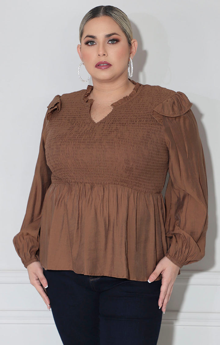 Blusa café