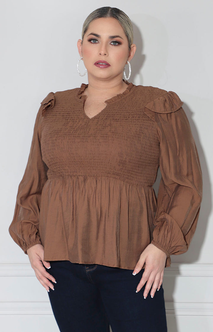 Blusa café